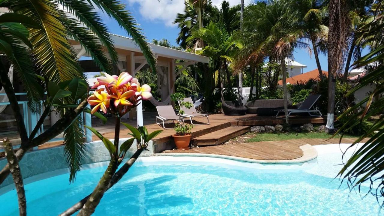 Villa Iguanou Et Piscine En Bord De Mer Proche Plages Marina Et Golf Saint-Francois  Exterior foto